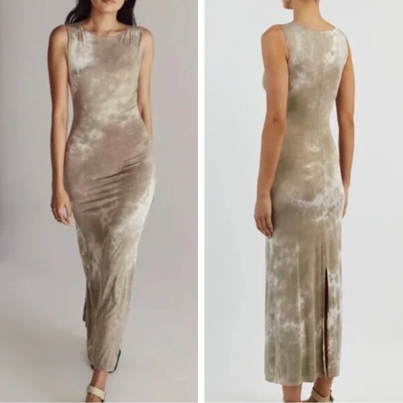 DISSH Dresses & Skirts - NEW DISSH Sawyer Tie-Dye Midi/Maxi Dress - Light Casper Moss
